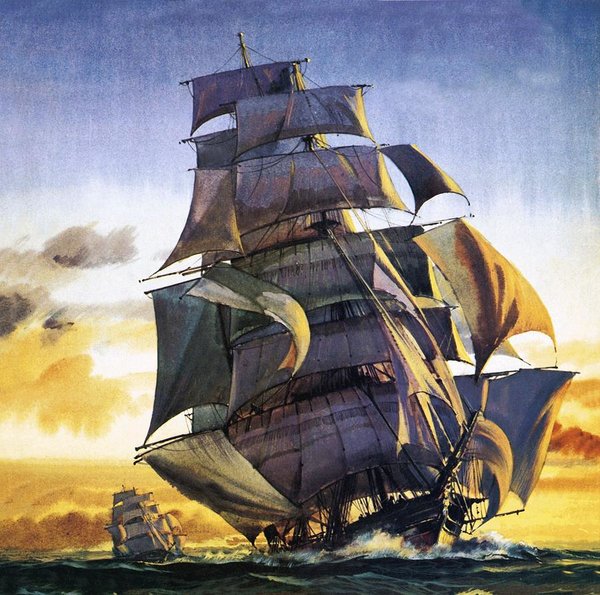 Cutty Sark Painting at PaintingValley.com | Explore collection of Cutty ...