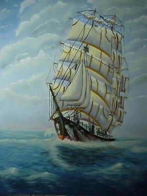 301x400 Cutty Sark Tall Ship - Cutty Sark Painting