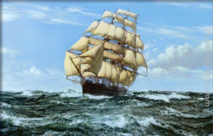 720x458 Montague Dawson Racing Home, The Cutty Sark Painting Anysize 50 - Cutty Sark Painting