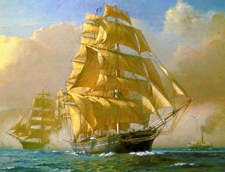 449x343 The Cutty Sark - Cutty Sark Painting