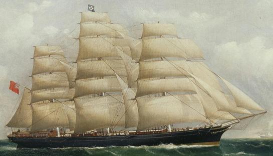 545x312 The Painting Of The Ship Cutty Sark - Cutty Sark Painting
