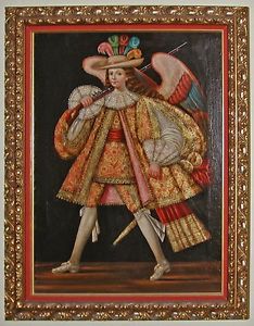234x300 Colonial Cuzco School Painting, Archangel Gabriel, Peru Ebay - Cuzco Painting
