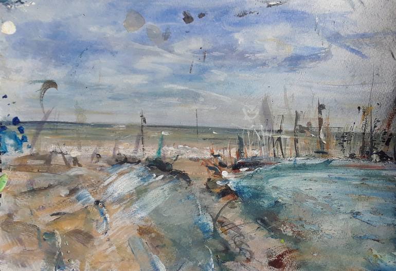 770x527 Saatchi Art Fernandina Beach Painting By Scifi Cy - Cy Painting