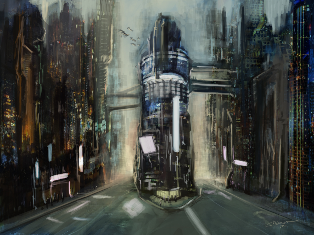 1200x900 Digital Painting Chris Perron's Art - Cyberpunk Painting