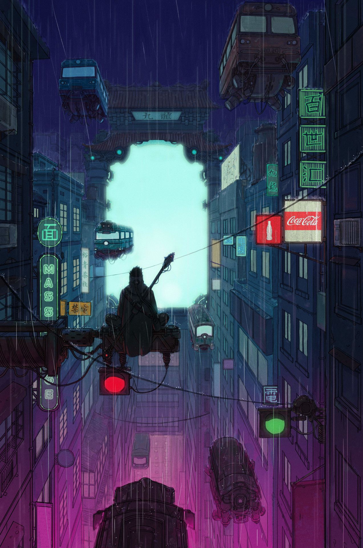 1273x1920 Cyberpunk - Cyberpunk Painting