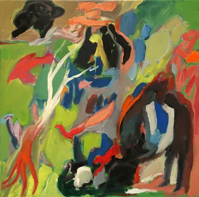 770x763 Saatchi Art Life Cycle Painting By Arun Prem - Cycle Of Life Painting