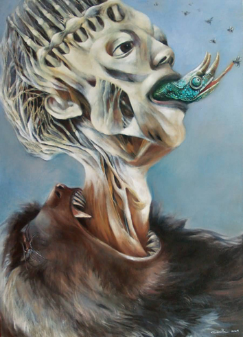 354x491 Aenigma Anarchictomy - Cycle Of Life Painting