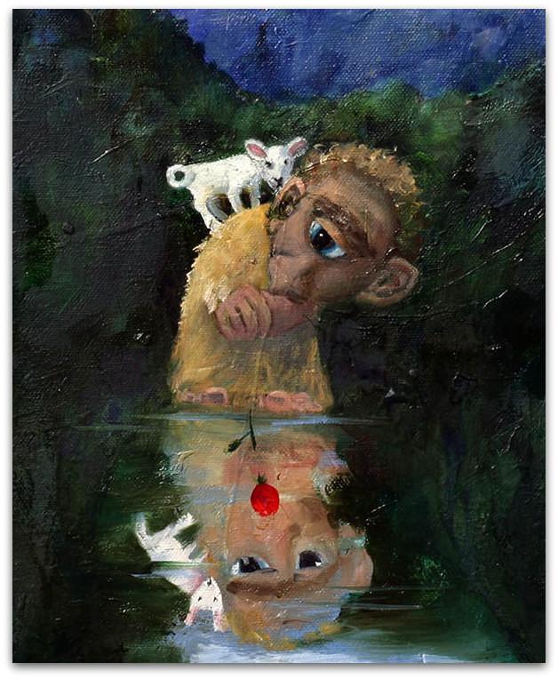 628x764 Cyclops Two Eyes - Cyclops Painting