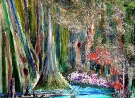 Cypress Bayou Painting at PaintingValley.com | Explore collection of ...