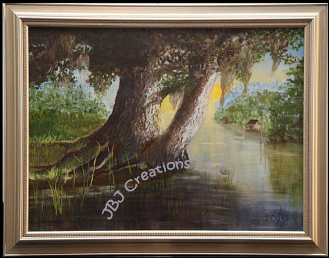 474x371 Paintings Jbj Creations - Cypress Bayou Painting