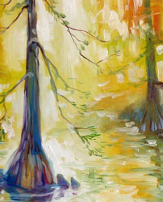 323x400 Cypress Bayou Wetlands - Cypress Bayou Painting