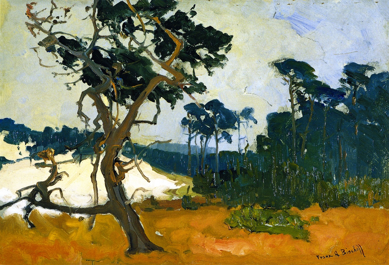 1280x874 Lone Cypress Painting Franz Bischoff Oil Paintings - Cypress Painting