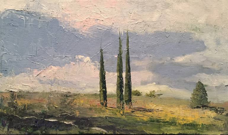 770x458 Saatchi Art Wild Cypress Painting By Shannon Trevethan - Cypress Painting