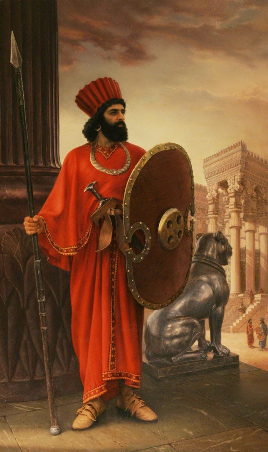 863x1456 Achaemenian Soldier's Nice Painting Cyrus The Great - Cyrus The Great Painting