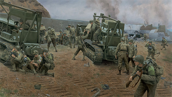 550x311 D Day History Geek Hits Omaha Beach Pacific Paratrooper - D Day Painting