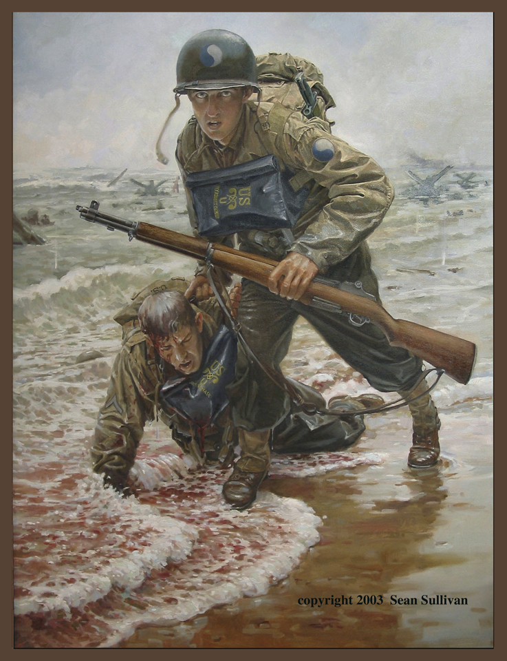 737x960 K. Sean Sullivan Art Blog D Day Painting - D Day Painting