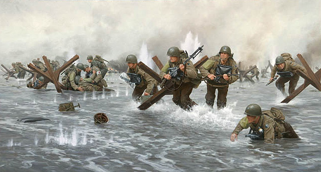 639x343 Original D Day Relics Recovered In Normandy, Sand From Omaha Beach - D Day Painting