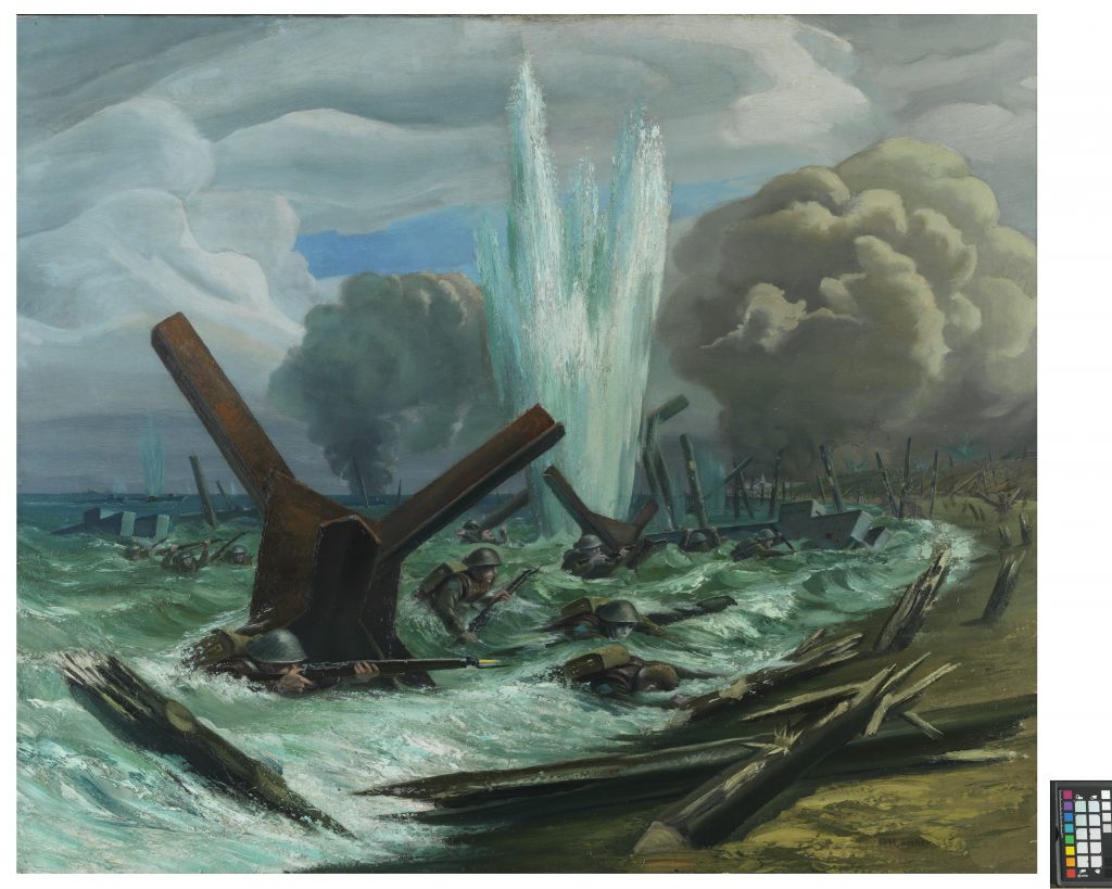 1024x819 Search The Collections Canadian War Museum - D Day Painting