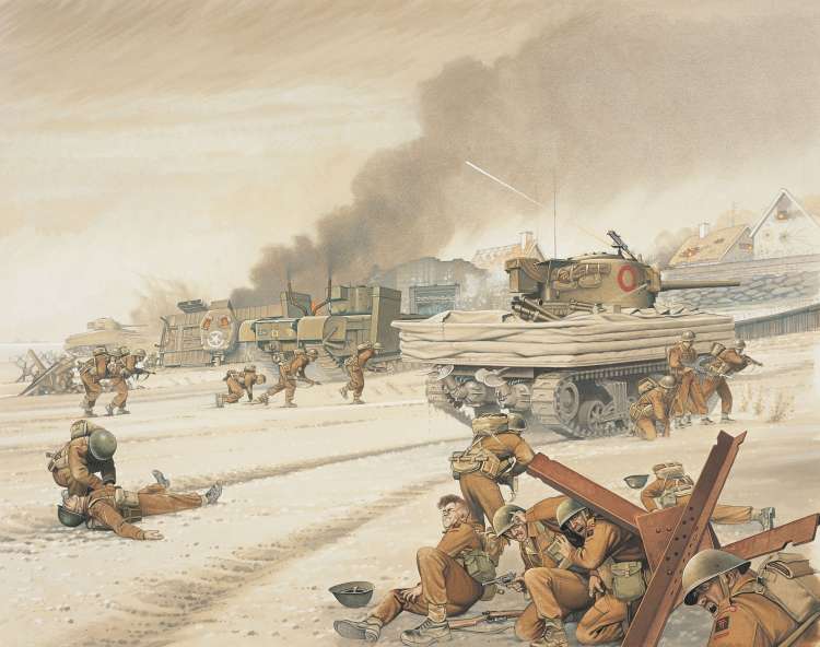 D Day Painting at PaintingValley.com | Explore collection of D Day Painting