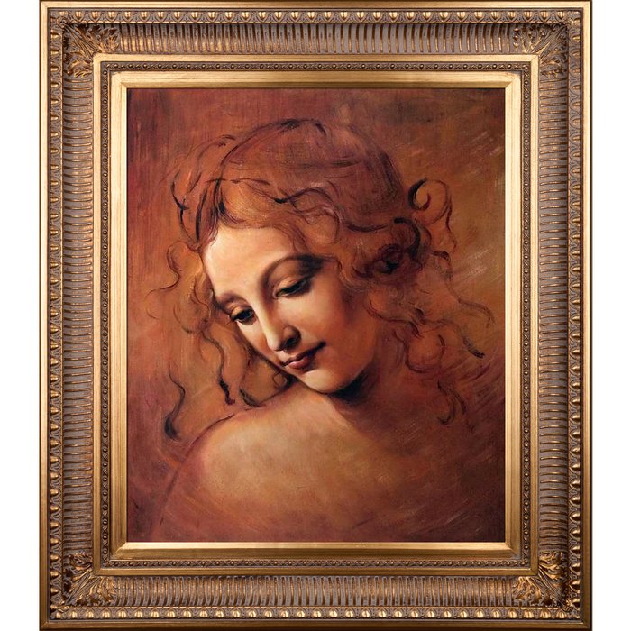 700x700 La Pastiche Female Head (La Scapigliata) By Leonardo Da Vinci - Da Vinci Painting
