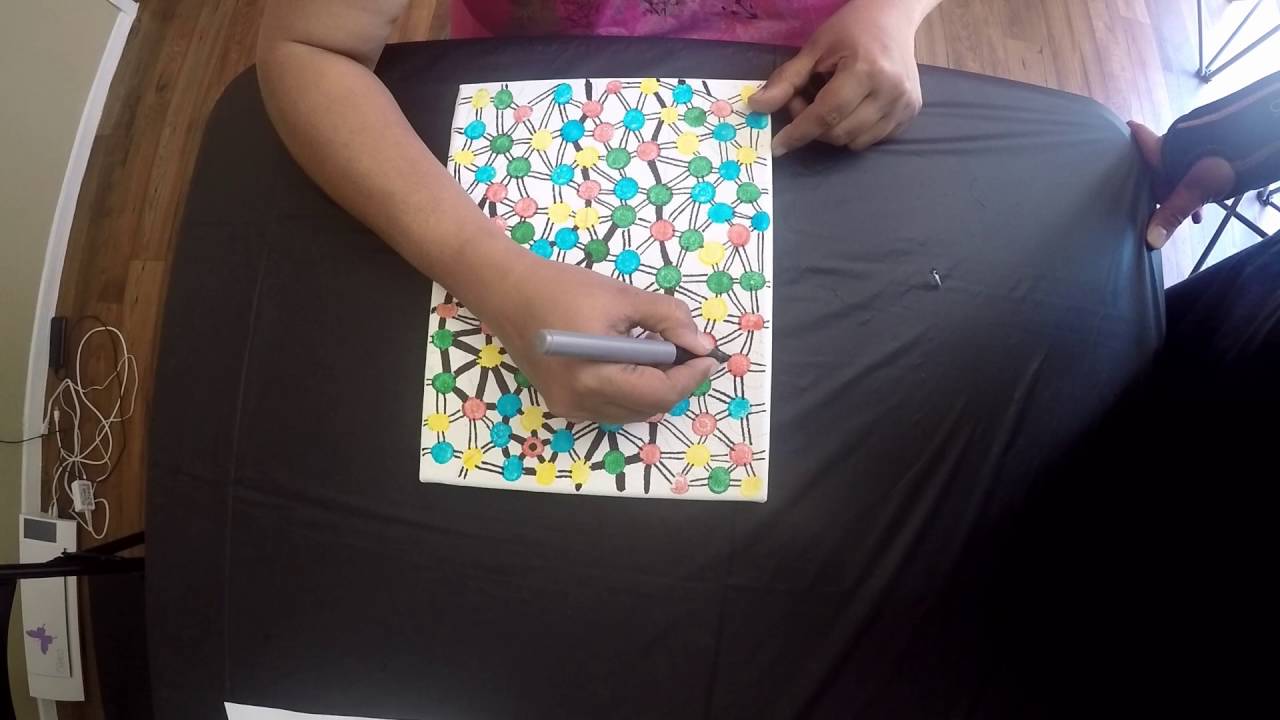 1280x720 Dot Painting - Dab Painting