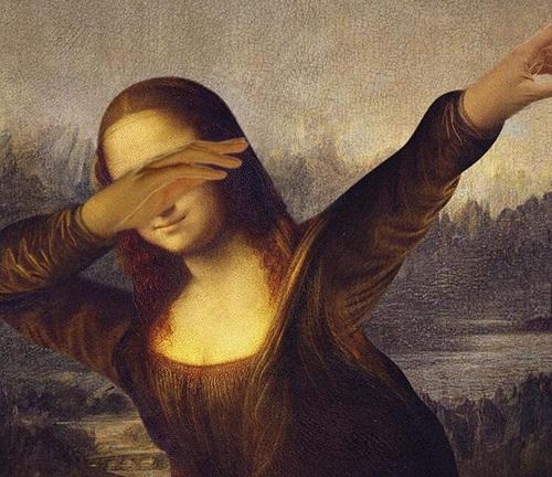 500x432 Mona Lisa The Dab Know Your Meme - Dab Painting
