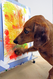 203x300 Painting Pony Ponies Ammo The Dachshund - Dachshund Painting