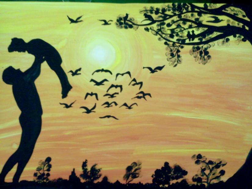 825x619 Love For My Dad!! ) Touchtalent - Dad Painting