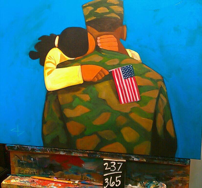827x768 Painting Possibilities St. Louis Artist Depicts African American - Dad Painting