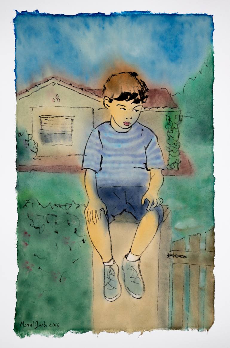 770x1165 Saatchi Art Thanks For Such A Magic Childhood, Dad Painting By - Dad Painting