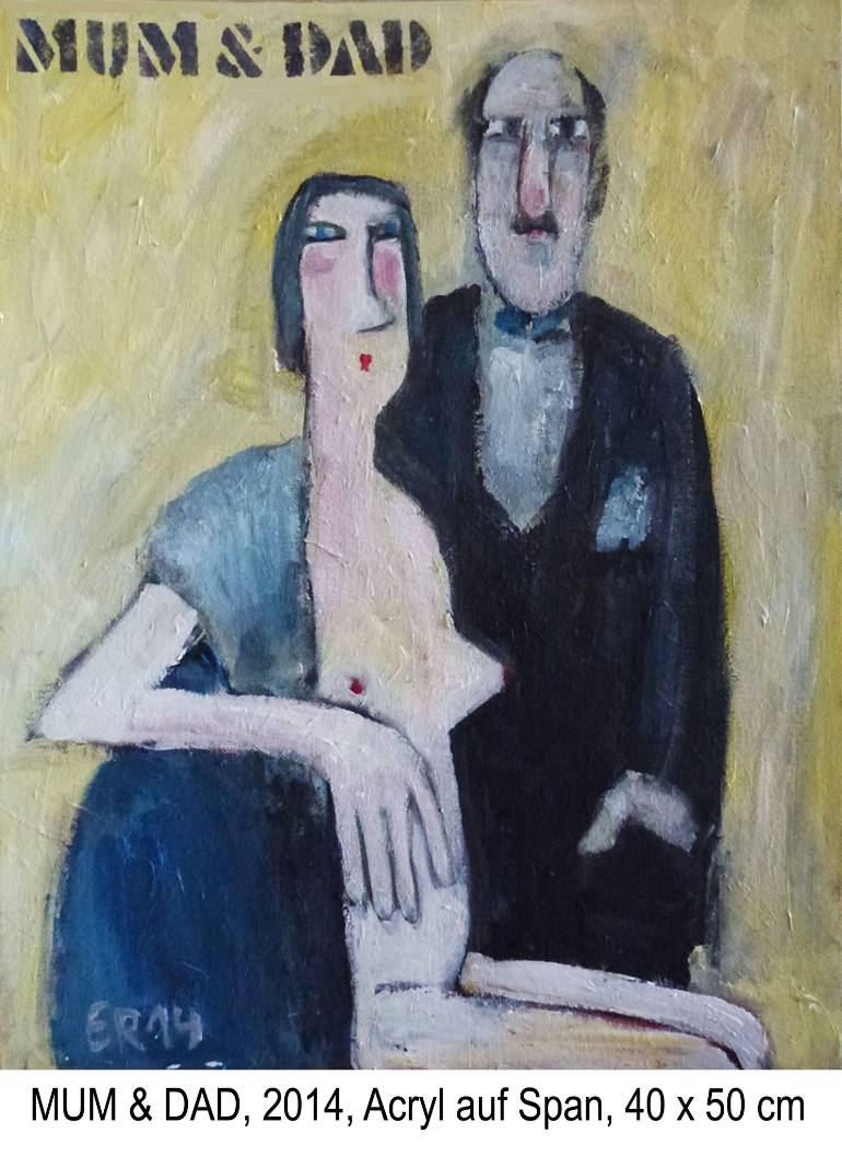 770x1058 Saatchi Art Mum Amp Dad Painting By Erich Rauschenbach - Dad Painting