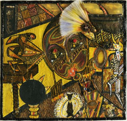 441x420 A Quick Bit Baroness Elsa Von Freytag Loringhoven Moma, Gouache - Dadaism Painting