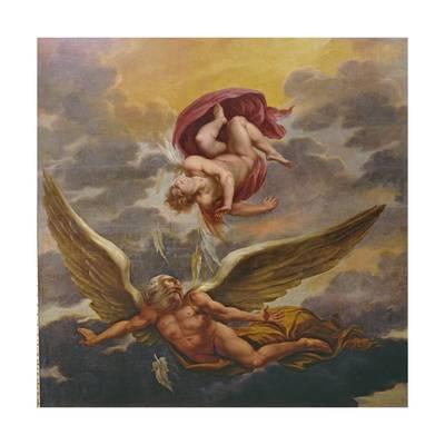 400x400 Daedalus And Icarus Giclee Print By Giuseppe Cesari - Daedalus And Icarus Painting