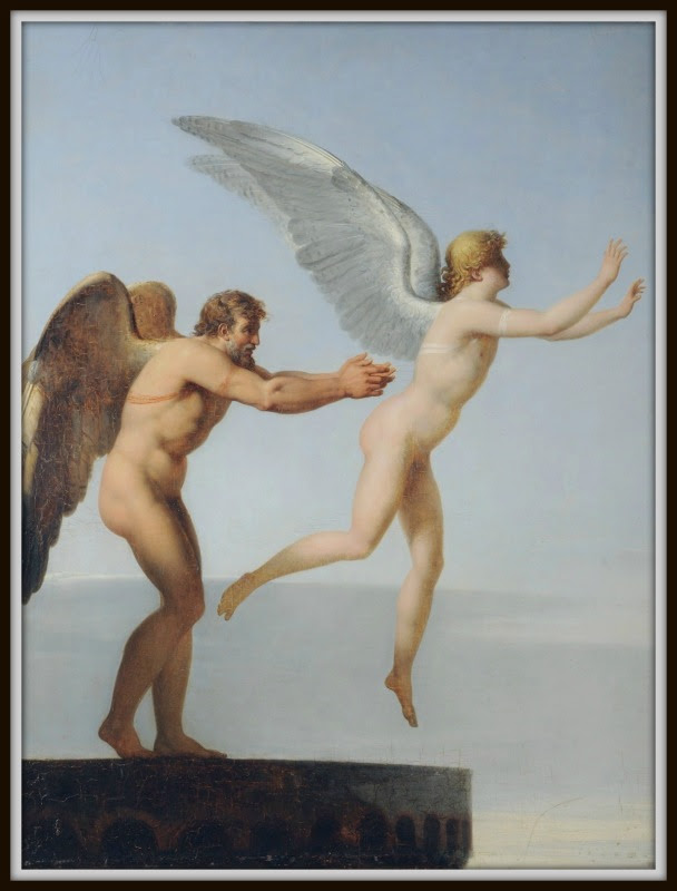 608x800 Myth. Symbolism - Daedalus And Icarus Painting