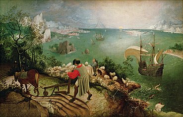 369x236 Landscape With The Fall Of Icarus - Daedalus And Icarus Painting