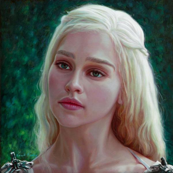 600x599 Emilia Clarke - Daenerys Painting