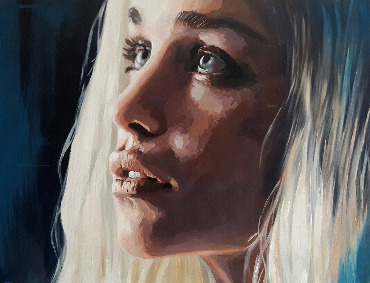 1200x920 Pete Humphreys On Twitter Latest Painting Daenerys Targaryen, 28 - Daenerys Painting