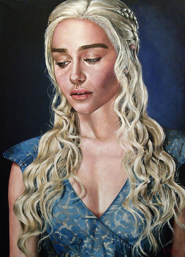 Daenerys Targaryen Painting At Paintingvalley Com Explore Collection Of Daenerys Targaryen