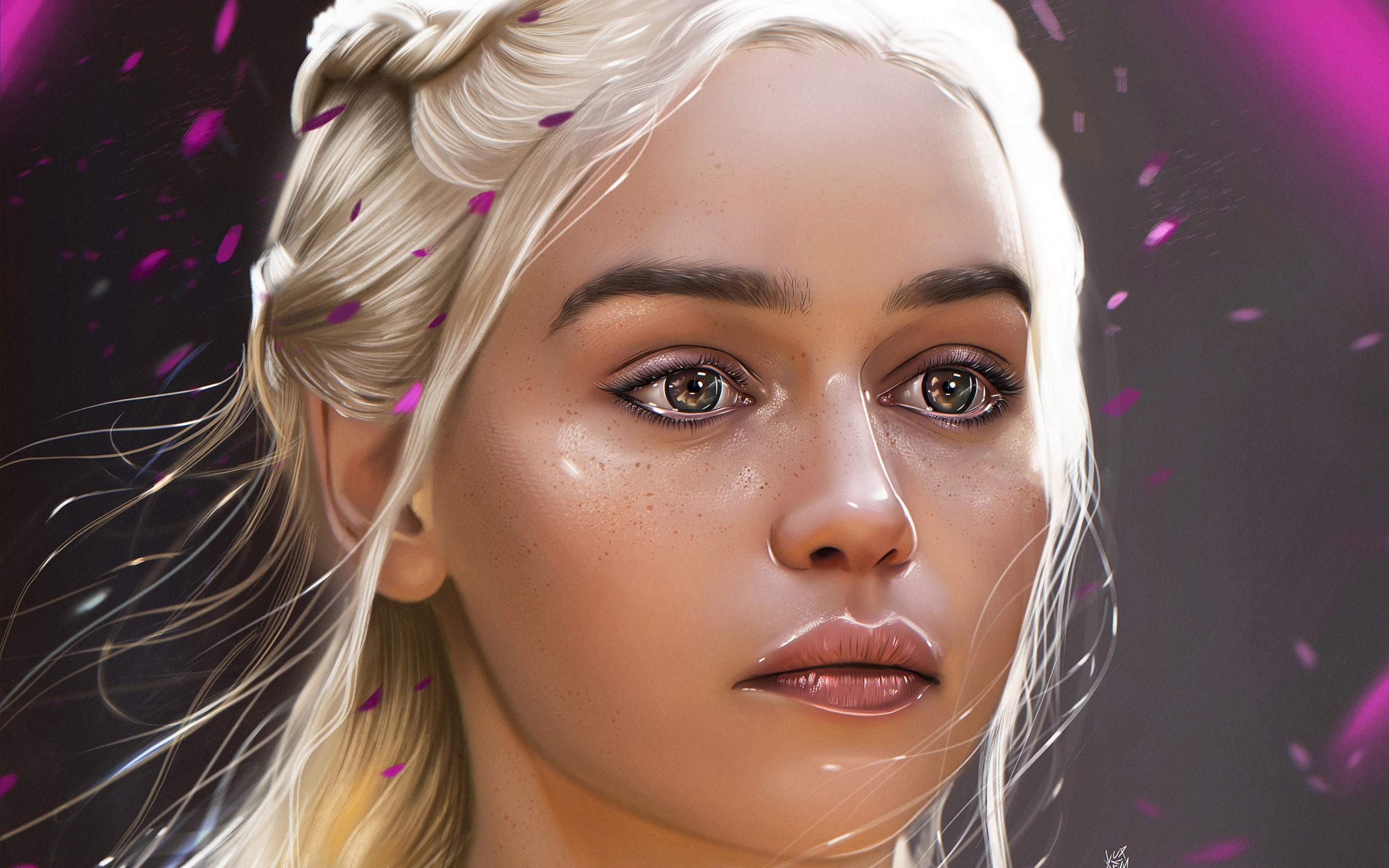 2880x1800 Download 2880x1800 Daenerys Targaryen, Artwork, Painting, Game - Daenerys Targaryen Painting