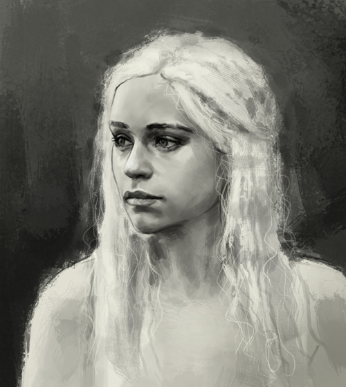 500x559 How To Draw Daenerys Targaryen - Daenerys Targaryen Painting