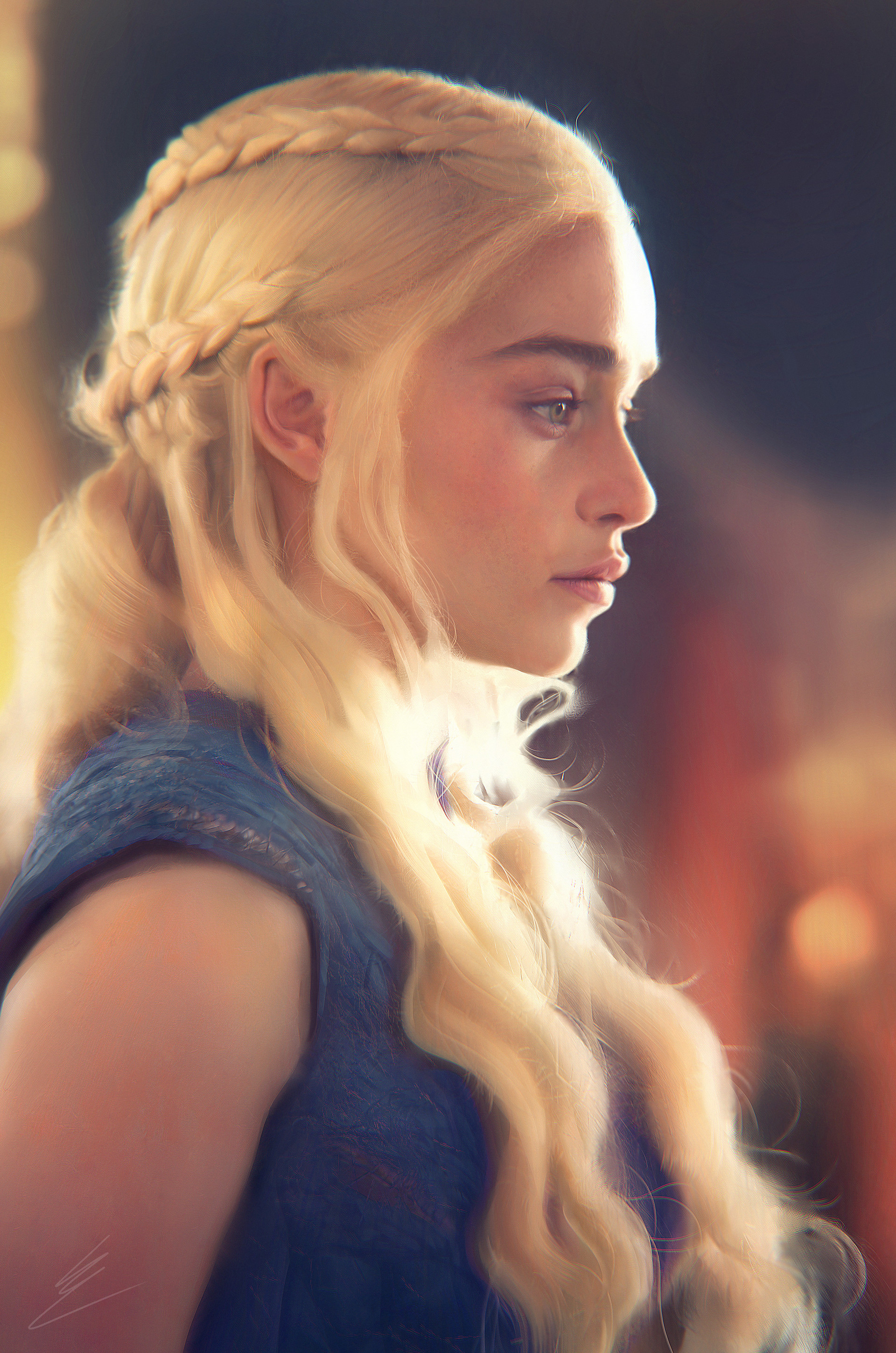 1920x2898 Carl Ellis - Daenerys Targaryen Painting