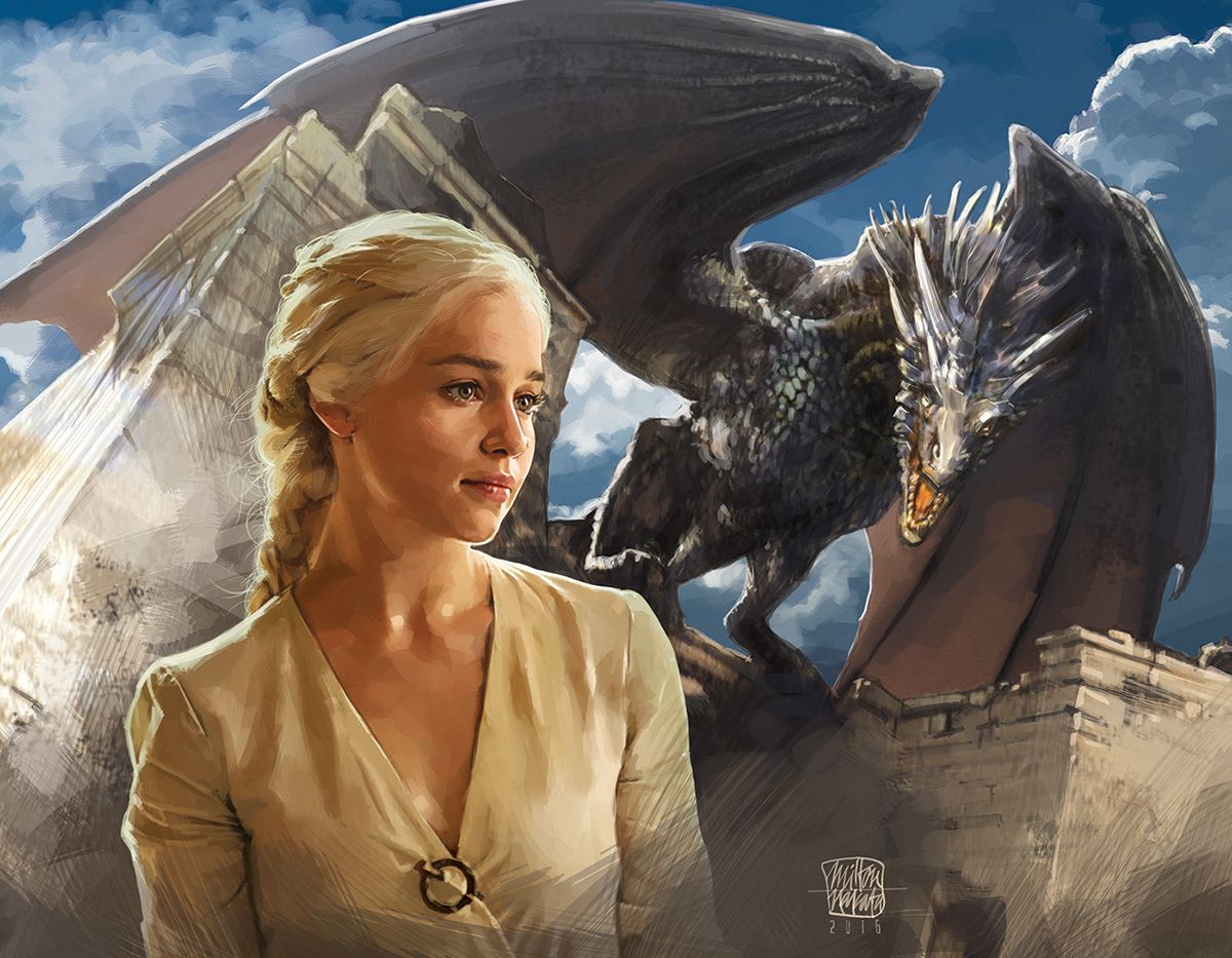 Daenerys Targaryen Painting At PaintingValley Com Explore Collection Of Daenerys Targaryen