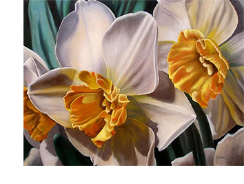 354x267 How To Paint Flowers Learn To Paint Your Own Flower Paintings - Daffodil Flower Painting