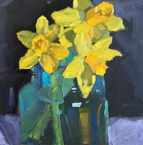 475x480 Patti Vincent - Daffodil Painting