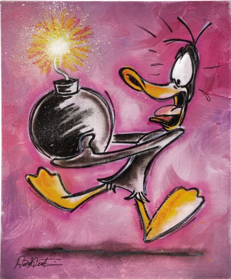 450x544 235 Best Looney Tunes Phreek Daffy Duck Images - Daffy Duck Painting