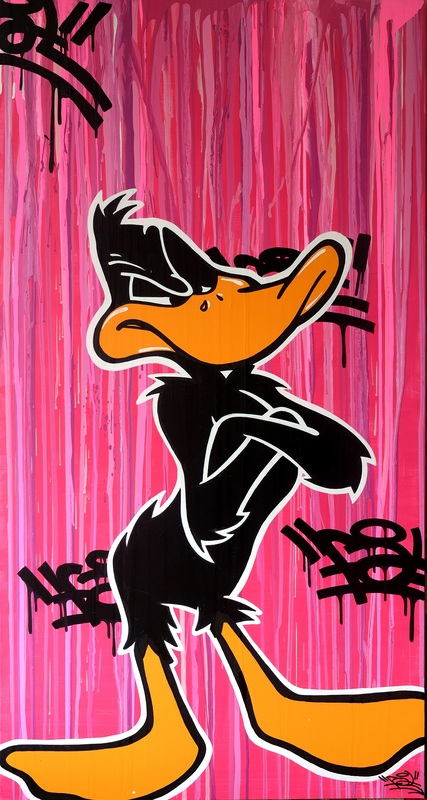 427x800 Fat - Daffy Duck Painting