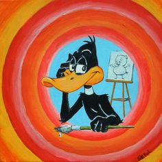 236x236 Funny Daffy Duck, Donald Group, U Pin It Here - Daffy Duck Painting