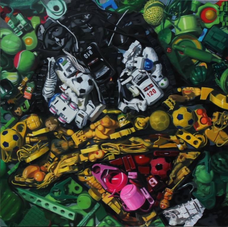 770x764 Saatchi Art Daffy Duck Painting By Wonje Kang - Daffy Duck Painting