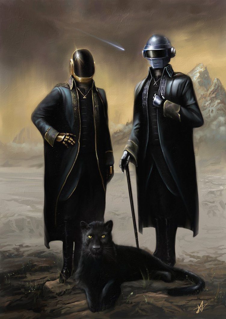 752x1063 Daft Punk - Daft Punk Painting