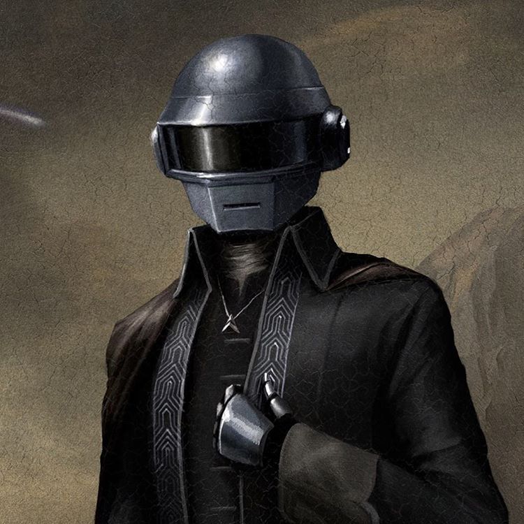 750x750 Daft Punk Painting For The Weeknd - Daft Punk Painting